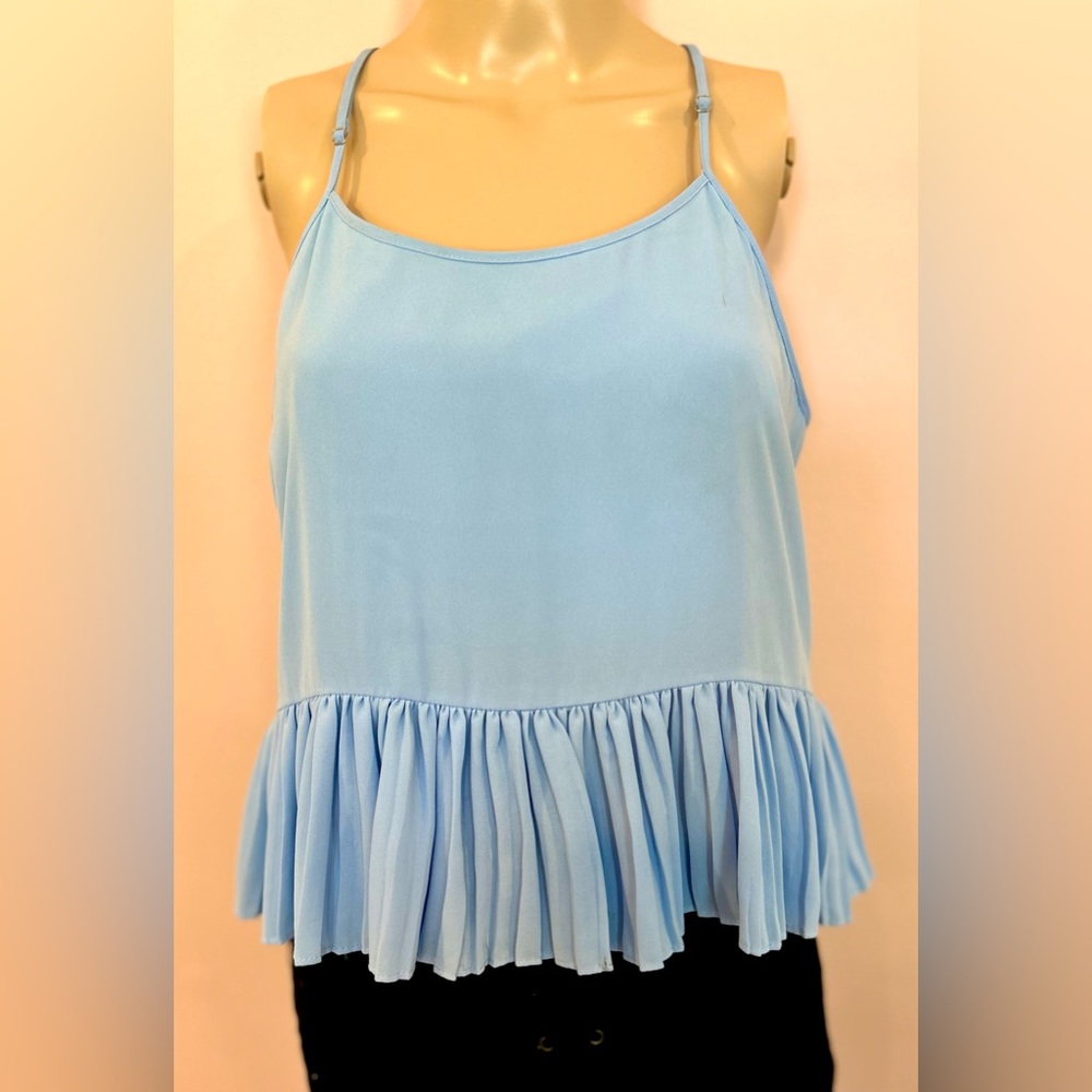 Elizabeth and James blue tank top